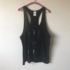 Victoria’s Secret PINK racerback tank with sequins